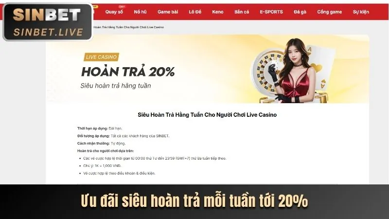 Ưu đãi chào mừng người chơi mới